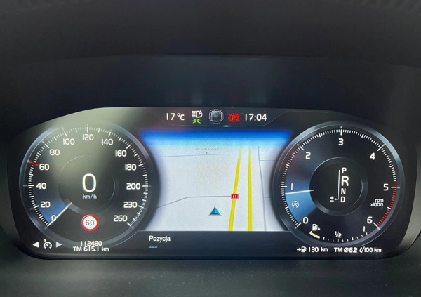 Volvo V60 cena 99900 przebieg: 112000, rok produkcji 2019 z Warszawa małe 529